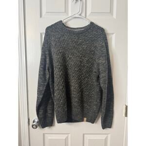 Woolrich Original Vintage Chunky Gray Cable Knit Classic Sweater Sz: Large